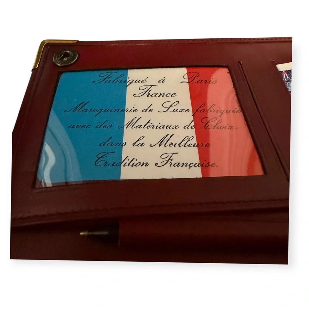 LE TIERCE MAROQUINIER PARIS VINTAGE LEATHER WRISTLET/CLUTCH NWT! - Picture 11 of 16